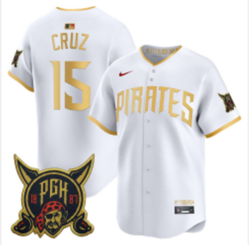 Men Pittsburgh Pirates #15 Cruz white Game 2026 Nike MLB Jersey 0519103